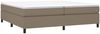 vidaXL Boxspringbett mit Matratze Taupe 200x200 cm Stoff, Härtegrad: H2 [3144451] Bild 3