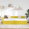 vidaXL Eckbettgestell mit Kopfteil Gelb 80 cm x 200 cm Samt 42016067 Bild 3