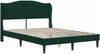 vidaXL Bettrahmen mit Kopfteil 2 pcs Dunkelgrün 120 x 190 cm Samt 3415192 Bild 4