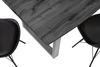 Esstisch Baumkante Holz-Optik Grau 240 x 100 U-Gestell silber JOSY 173832091 Bild 4