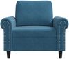 vidaXL Sessel Blau 60 cm Samt 359518 Bild 4