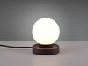 Reality Leuchten LED Nachttischlampe wechselbar / dimmbar, Glas / Metall weiß / schwarz, Durchmesser 12 cm Bild 3