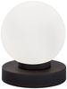 Reality Leuchten LED Nachttischlampe wechselbar / dimmbar, Glas / Metall weiß / schwarz, Durchmesser 12 cm Bild 2