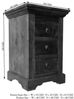 Nachttisch Akazie 40x38x59 nougat lackiert OXFORD #502 Bild 4