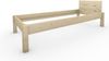Pfostenbett Massivholzbett (Fichte) "Daybett" 80 x 200 cm 38 cm Holzbett 300kg Bild 2