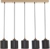 Hängeleuchte Posdand 130x90x14 cm Holz/Schwarz [lux. pro] Bild 3