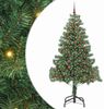 vidaXL Weihnachtsbaum mit 300 LEDs mit Ständer Grün 210 cm PVC 3396389 Bild 2