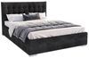 thematys Polsterbett Samt Velours Bett mit Bettkasten & Lattenrost, 120x200–180x200 cm (Optional mit 28 cm H3/H4 Taschenfederkern oder 23 cm Taschenfederkern-Matratze H2, hydraulisches Stauraumbett) Bild 4