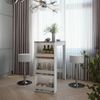 Bartisch-Set Repose Weiß/Anthrazit 45 x 110 cm mit 2 Barhockern Vicco Bild 3