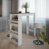 Bartisch-Set Repose Weiß/Anthrazit 45 x 110 cm mit 2 Barhockern Vicco Bild 4