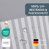 LILENO HOME Hochlehnerauflage Gartenstuhl Auflage, bequeme Sitzauflage für Gartenmöbel, Stuhlkissen, (1 St, 1er Set), Polsterauflage Streifen Hellgrau, Sitzpolster für Klappstühle Bild 2