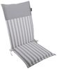 LILENO HOME Hochlehnerauflage Gartenstuhl Auflage, bequeme Sitzauflage für Gartenmöbel, Stuhlkissen, (1 St, 1er Set), Polsterauflage Streifen Hellgrau, Sitzpolster für Klappstühle Bild 5