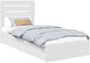 vidaXL Aufbewahrungsbett mit Kopfteil Weiß 90 x 200 cm Holzwerkstoff 3411594 Bild 2