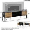 Merax 175cm TV-Schrank, Lowboard TV Board, TV-Konsole mit 2 Schränke und Offener Lagerraum, Fernsehtisch, TV-Ständer, Wohnzimmerschrank Bild 4