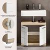INOSIGN Waschbeckenunterschrank Siena, Breite 60cm, 2 Tür, 2 Fächer, mit Siphonausschnitt, MDF-Front (1-St) in verschiedenen Farben erhältlich, Badmöbel, Badschrank, Kommode, Bad Bild 4