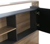 King Size Bett HWC-P43, Doppelbett Bettgestell mit Lattenrost, MDF 180x200cm ~ Rivera-Eiche-Optik, dunkelgrau Bild 5