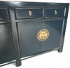 Chinesisches Sideboard Blau Mitternachtsblau Messingbeschlag vintage schlicht Schrank Kommode Kolonial-Stil Antik-Stil Lowboard asiatisch orientalisch Fernost shabby-chic Landhaus Bild 4