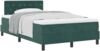 vidaXL Boxspringbett mit Matratze Dunkelgrün 120 x 200 cm Samt 3339101 Bild 2