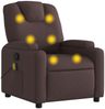 vidaXL Massagesessel Dunkelbraun Stoff 372382 Bild 2