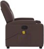 vidaXL Massagesessel Dunkelbraun Stoff 372382 Bild 5