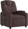 vidaXL Massagesessel Dunkelbraun Stoff 372382 Bild 3
