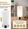 monzana 'Golau' Nachttischlampe, 2er-Set, dimmbar, E14, Ø10x24,5cm Bild 5