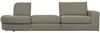 Hocker Family aus Stoff, modernes Design, gepolstert, grau, komfortables Sitzkissen Bild 4