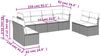 vidaXL 8-tlg. Garten-Sofagarnitur mit Kissen Schwarz Poly Rattan 3217446 Bild 3