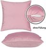 Barbons Kissenbezug 40x40 2er Set – Samt Dekokissenbezug weiche Kissenbezüge Kissenhülle mit Reißverschluss Kopfkissenbezug (40x40, Rose) Bild 3