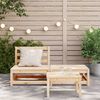 vidaXL Gartensofa ohne Armlehnen mit Fußhocker Massivholz Kiefer 837956 Bild 3