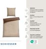 Schiesser Bettwäscheset Doubleface - Feinbiber - 2-teilig - 135 x 200 cm - Sand Bild 2