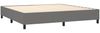 vidaXL Boxspringbett mit Matratze Stoff Dunkelgrau 200x200 cm, Härtegrad: H2 [3136462] Bild 4