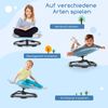 Sensorischer Drehstuhl Kinder 360° Kinderdrehstuhl Karussell Autismus Kinderstuhl mit rutschfester Metallbasis Karussellstuhl Blau Blume Bild 5
