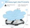 Sensorischer Drehstuhl Kinder 360° Kinderdrehstuhl Karussell Autismus Kinderstuhl mit rutschfester Metallbasis Karussellstuhl Blau Blume Bild 2