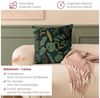 Bilderdepot24 Dekokissen drinnen Kissenhülle/ Sofakissen/ Zierkissen Kissenhülle grün Blumen Tr, Bezug mit / ohne Füllung Zierkissen Outdoor Sofa Bett Bild 2
