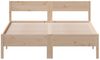 vidaXL Massivholzbett ohne Matratze 160x200 cm Kiefernholz 842742 Bild 4