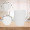 matches21 HOME & HOBBY Tasse Kaffeetassen 6er Set aus Keramik 340ml, Teetassen in Weiß, 6-tlg, Keramik, Moderne Kaffeebecher Spülmaschinenfest & Mikrowellengeeignet Bild 4