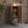 Sideboard Räuchereiche 34,5 x 34 x 90 cm Holzwerkstoff [817405] Bild 3