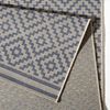 In- & Outdoor Teppich Raute blau/creme - 160x230x0,8cm Bild 2