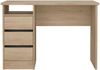 Dmora Schreibtisch Huaning, Mehrzweckschreibtisch, Bürotisch für PC, Eckschreibtisch, 110x49 h76 cm, Eiche Bild 5