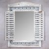 Levandeo® Wandspiegel, Wandspiegel Spiegel Fenster H73cm Holz Grau Shabby Chic Vintage Bild 2