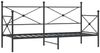 vidaXL Tagesbett ohne Matratze Schwarz 75x190 cm Stahl 4104665 Bild 2