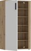 Forte BOOTS Schuhschrank 70, Skandi Stil Schuhschrank, 2-türig, Holzwerkstoff, Flur, Artisan Eiche Holzdekor, Weiß, 68,9 cm breit x 120,4 cm hoch x 34,1 cm tief Bild 5