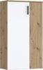 Forte BOOTS Schuhschrank 70, Skandi Stil Schuhschrank, 2-türig, Holzwerkstoff, Flur, Artisan Eiche Holzdekor, Weiß, 68,9 cm breit x 120,4 cm hoch x 34,1 cm tief Bild 3