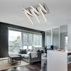 LED Deckenleuchte, silber, Kristalle, L 48 cm, FUEGO Bild 4