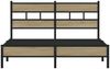 vidaXL Bettgestell ohne Matratze Sonoma-Eiche 150x200 cm Holzwerkstoff 4017256 Bild 4