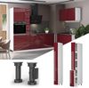 Apothekerschrank Fame-Line Bordeaux Hochglanz/Weiß 20 cm Vicco Bild 4