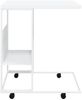 vidaXL Beistelltisch mit Rollen Weiß 55x36x63,5 cm Holzwerkstoff 343111 Bild 3