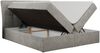 Boxspringbett Polsterbett mit Multipocket-Matratze und Topper - DIEGOS - 160x200cm - Hellgrau Stoff - H4 Bild 4