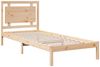 vidaXL Massivholzbett Extra Lang ohne Matratze 100x210 cm 3309185 Bild 3